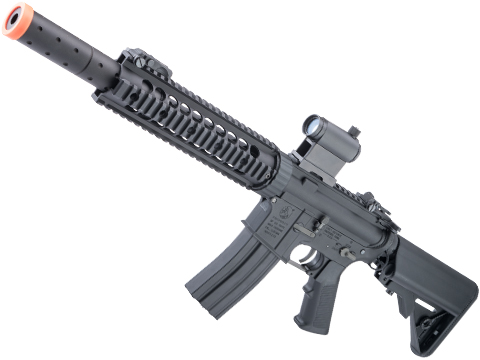 Cybergun Licensed Colt Sportsline M4 AEG Rifle w/ G3 Micro-Switch Gearbox (Model: Silent Ops 9 / Black)