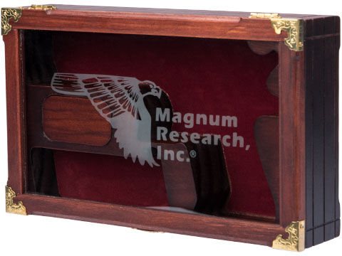 Magnum Research Licensed Wooden Box With Glass Lid (Model: Desert Eagle)