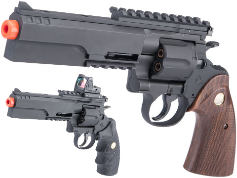 Cybergun Colt Licensed Python Evil .357 Magnum Gas Powered Airsoft Revolver 