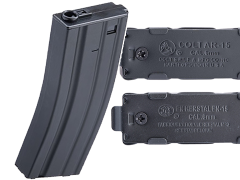 Cybergun Licensed Metal Magazines for M4 / M16 Series Airsoft AEG Rifles (Model: Colt 150rd Mid-Cap)