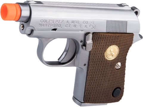 WE Tech Officially Licensed Colt Junior .25 ACP Gas Blowback Airsoft Pistol by Cybergun (Color: Silver)