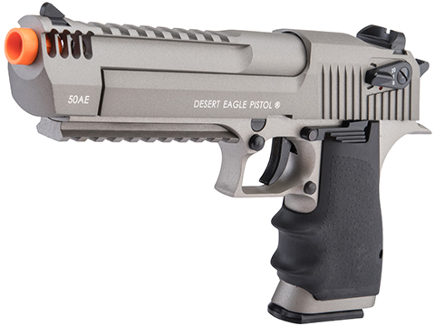 Cybergun Magnum Research Licensed Desert Eagle L6 Semi Auto CO2 Gas Blowback Airsoft Pistol by KWC (Color: Stainless Cutlass)