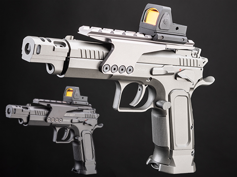 Cybergun Tanfoglio Licensed Limited Edition Custom Airsoft GBB Pistol by KWC (Model: Pistol / Silver)