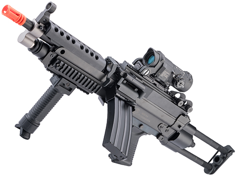 A&K x SP Systems Custom FN Licensed M249 SAW Machine Gun w/ Metal Receiver by Cybergun (Model: SPW / Black)