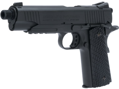 Swiss Arms SA 1911 MRP CO2 Powered Blowback 4.5mm Air Pistol (Color: Black)