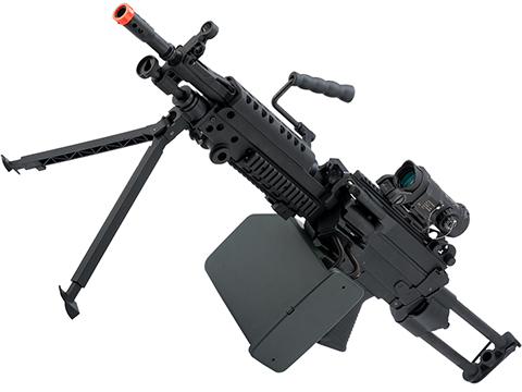 Cybergun FN Licensed M249 MINIMI Featherweight Airsoft Machine Gun (Model: Para / <350 FPS Electronic Trigger MOSFET)