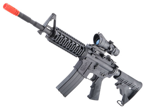 GHK Colt Licensed M4A1 V2 RIS Gas Blowback Airsoft Rifle by Cybergun (Length: 14.5 / CO2)