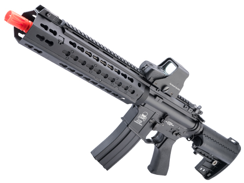 CYMA Sport KeyMod-S Full Metal M4 Airsoft AEG (Color: Black-BAMF / 12 Barrel / 12.5 RIS)