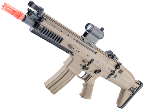 6mmproshop FN Herstal Licensed SCAR-L Airsoft AEG Rifle w/ ZEUS MOSFET by Cybergun (Color: Tan / 350FPS)