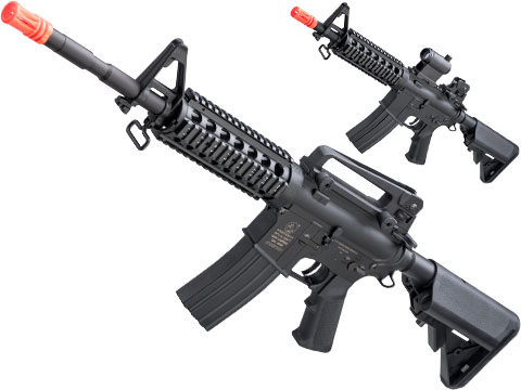 Evike JG Newest Version M16-VN Vietnam Full Metal Airsoft AEG Rifle (Color:  Black, Tamaño: One Size)