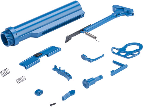 CYMA Color-Coordinated Accessory Kit for M4 / M16 Series Airsoft AEG Rifles (Color: Blue)
