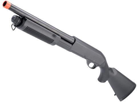 Swiss Arms Metal M870 3-Round Burst Multi-Shot Shell Loading Airsoft Shotgun by CYMA 