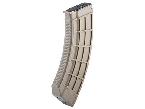 CYMA 200rd Waffle Mid-Cap Magazine for AK Airsoft AEG Rifle (Color: Tan)