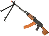 CYMA Standard RPK LMG Airsoft AEG Rifle w/ Steel Bipod and Wood Folding Stock (Package: Gun Only)