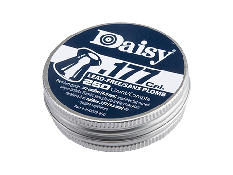 Daisy Precision Max .177 Caliber Flat-Nosed Lead Free Airgun Pellets (Model: 250 Rounds)