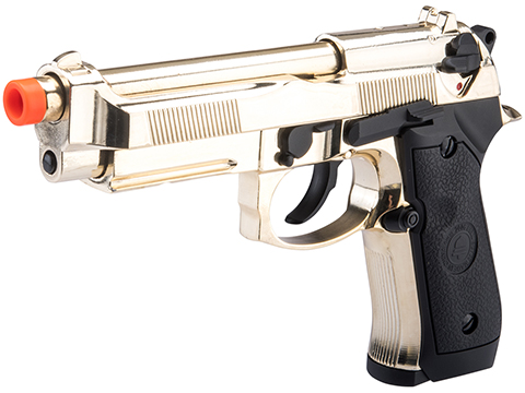 Double Bell M92 Tactical Gas Blowback Airsoft Pistol (Color: Gold)