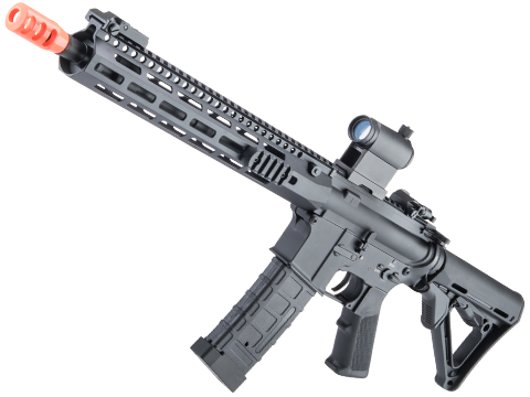 6mmProShop Full Metal AR-15 M4 Airsoft AEG w/ M-LOK Handguard (Color: Black / 13 RIS)