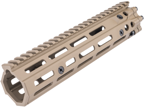 EMG Daniel Defense Licensed CNC Aluminum Free Float M-LOK RIS III Handguard for M4 Airsoft AEG Rifles by CYMA (Color: Dark Earth / 9.5)