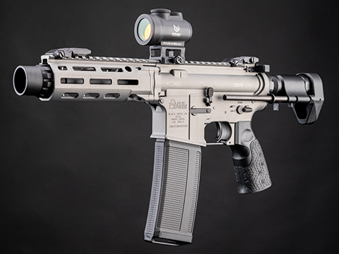EMG Daniel Defense Licensed DDM4 PDW Airsoft AEG Rifle w/ CYMA Platinum Gearbox (Color: Cobalt / 350 FPS / Gun Only)