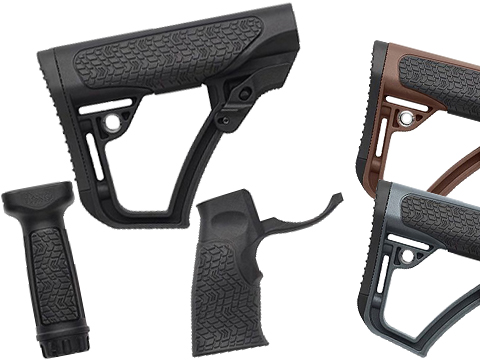 Daniel Defense Collapsible Buttstock, Pistol Grip & Vertical Foregrip Combo 