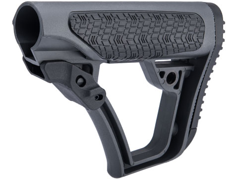 Daniel Defense Collapsible Mil-Spec Buttstock (Color: Tornado Grey / Concave & Convex Pad Set)