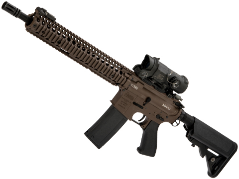 EMG Custom Built Daniel Defense 12 Series Airsoft AEG (Model: i5 / 12 Quad Rail - Cerakote Mil-Spec Brown)