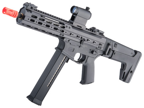 Matrix x Double Eagle UTR45 Airsoft AEG SMG w/ Modular Handguard and Falcon Gearbox (Model: 400 FPS / Black)