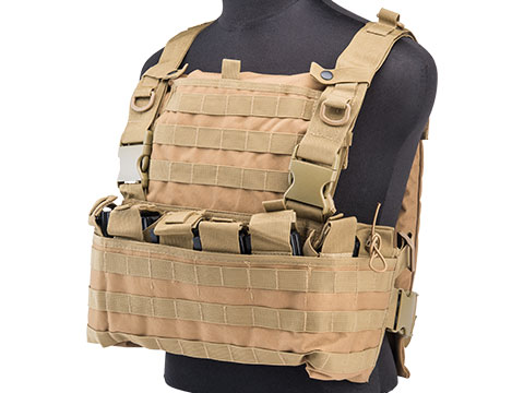 Defcon MPS Modular Pouch System Chest Rig (Color: Flat Dark Earth)