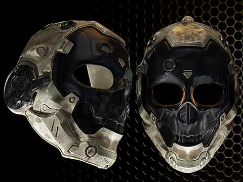 R-Custom Fiberglass Hellspawn Full Face Mask (Color: Original /  Mesh Lens / Medium), Tactical Gear/Apparel, Masks, Full Face Masks