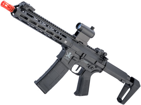Matrix Calico Jack Polymer M4 Airsoft AEG Rifle w/ M-LOK Handguard & MOSFET (Model: SBR / Tanker Stock / Black / 350 FPS)
