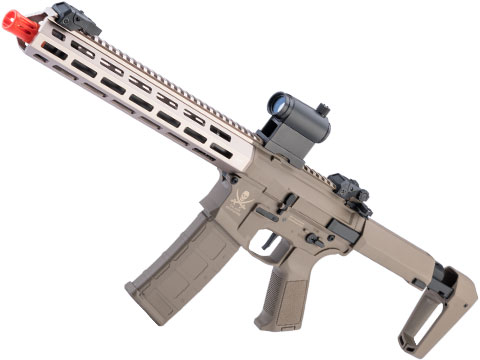 Matrix Calico Jack Polymer M4 Airsoft AEG Rifle w/ M-LOK Handguard & MOSFET (Model: Carbine / Tanker Stock / Tan / 350 FPS)