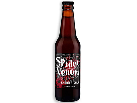 ORCA Bottling Spider Venom Cherry Cola Soda Beverage 