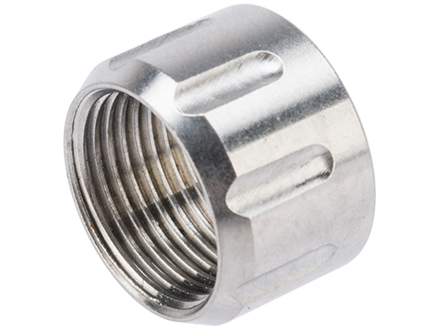 Dynamic Precision CNC Machined Aluminum 14mm Negative Thread Protector (Model: Type A / Silver)