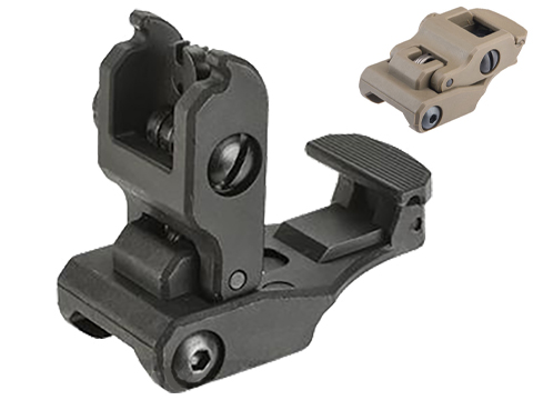 S&T Rear Flip-Up Folding Back Up Sight (Color: Black)