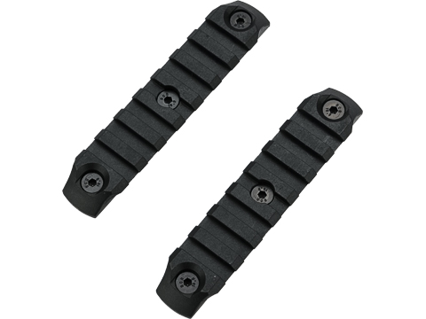 DyTac Polymer Keymod Rail Segments Set (Color: Black / 2X 7 Slot)