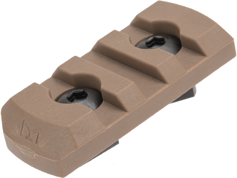 TMC Nylon Fiber Picatinny M-LOK Rail Section (Length: 3 Slot / Coyote Brown)