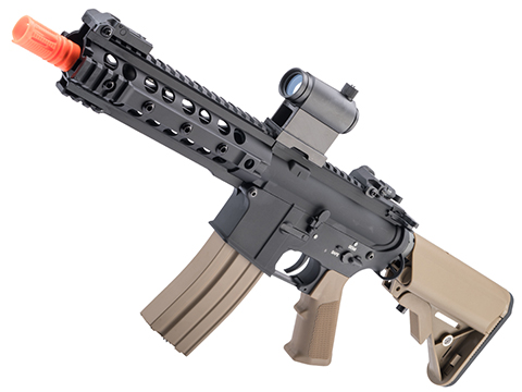 E&C Airsoft M4 Airsoft AEG Rifle (Model: 8 UX / Black-Tan)