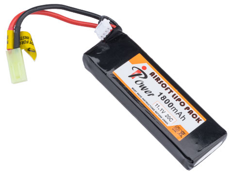 iPower 11.1V Airsoft LiPo Battery (Model: 1800mAh 20C Brick)