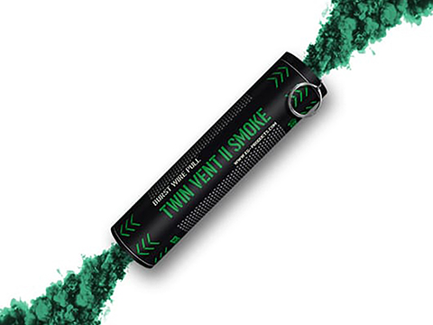 Enola Gaye Twin Vent II Wire Pull® Smoke Grenade (Color: Green)