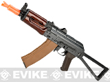 z E&L Airsoft AK-74U A104 Gen. 2 Full Metal AEG Rifle w/ Real Wood Handguard & Steel Folding Stock