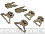 Matrix Goggle Swivel Clips Set for Bump Helmet (Color: Tan)