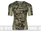 Emerson Skin-tight Base Layer Camo V-Neck Running Shirt - AOR-2 