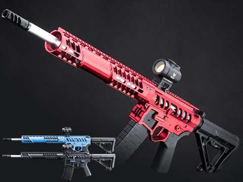 EMG F-1 Firearms UDR-15 Skeletonized AR-15 eSilverEdge Airsoft AEG Rifle w/ C7M M-LOK Handguard 