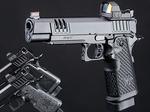 EMG Helios Staccato Licensed XL 2011 CO2 Gas Blowback Airsoft Pistol (Model: VIP Grip / CNC / Gun Only)