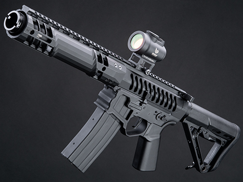 EMG F-1 Firearms SBR Airsoft Gas Blowback GBB Training Rifle w/ APS G-Box System (Color: Black)
