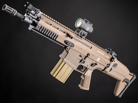 EMG FN Herstal Licensed SCAR Heavy Airsoft AEG Rifle (Model: CQC / Tan)