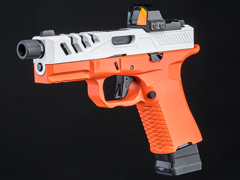 EMG F-1 Firearms Licensed BSF-19 Optics Ready CO2 Powered 7~8mm Gel Ball Pistol (Color: Orange-White)