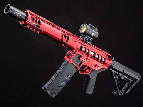 EMG F-1 Firearms SBR Airsoft AEG Training Rifle w/ eSE Electronic Trigger  (Model: Red / Tron 350 FPS), Airsoft Guns, Airsoft Electric Rifles -   Airsoft Superstore