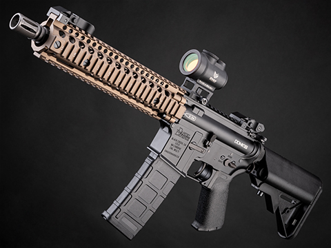 EMG Daniel Defense Licensed MK18 Airsoft AEG Rifle w/ GATE Aster Programmable MOSFET (Color: Black - DE Handguard)