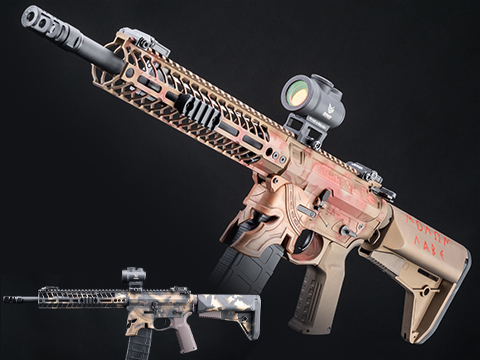 EMG Spike's Tactical Licensed Rare Breed Spartan M-LOK M4 Airsoft AEG Rifle w/  Custom Cerakote 